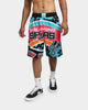 Mitchell & Ness San Antonio Spurs Jumbotron 2.0 Sublimated Shorts Teal