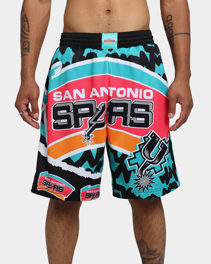 Mitchell & Ness San Antonio Spurs Jumbotron 2.0 Sublimated Shorts Teal