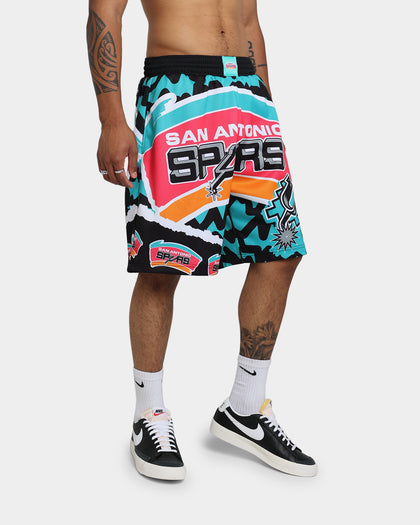 Mitchell & Ness San Antonio Spurs Jumbotron 2.0 Sublimated Shorts Teal