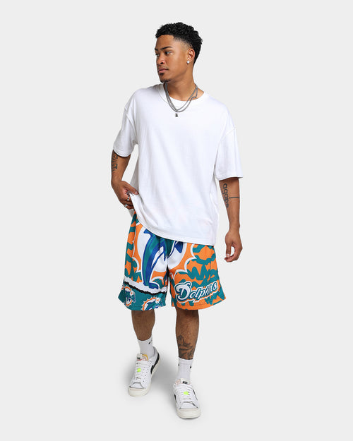 Mitchell & Ness Miami Dolphins Jumbotron 2.0 Sublimated Shorts Orange