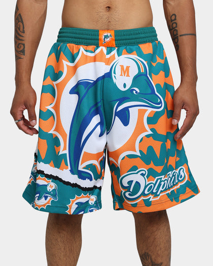 Mitchell & Ness Miami Dolphins Jumbotron 2.0 Sublimated Shorts Orange