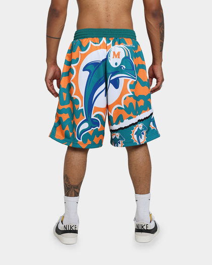 Mitchell & Ness Miami Dolphins Jumbotron 2.0 Sublimated Shorts Orange