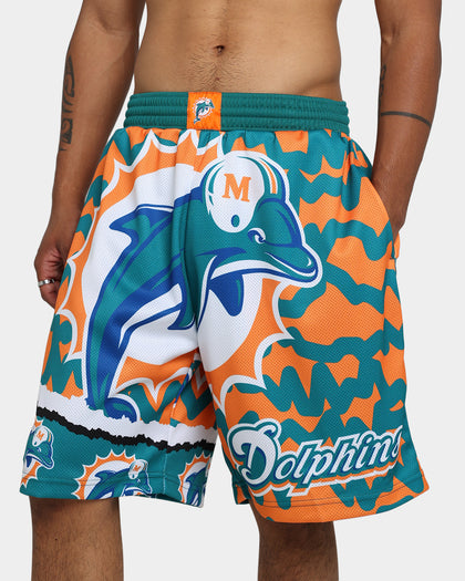 Mitchell & Ness Miami Dolphins Jumbotron 2.0 Sublimated Shorts Orange