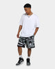 Mitchell & Ness Las Vegas Raiders Jumbotron 2.0 Sublimated Shorts Silver