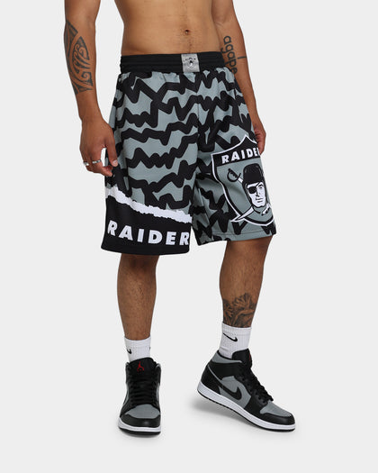 Mitchell & Ness Las Vegas Raiders Jumbotron 2.0 Sublimated Shorts Silver