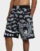Mitchell & Ness Las Vegas Raiders Jumbotron 2.0 Sublimated Shorts Silver