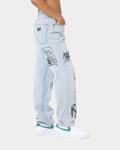 OBEY Women's Taylor Denim Pants Bleached Indigo