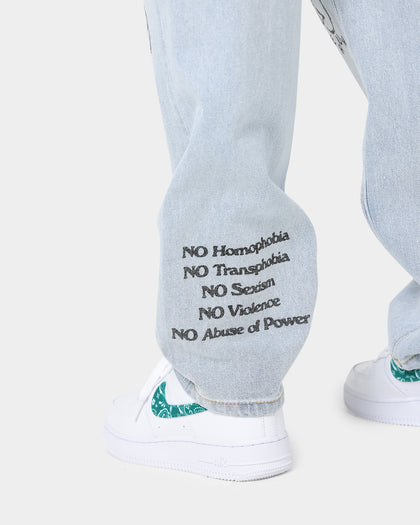 OBEY Women's Taylor Denim Pants Bleached Indigo