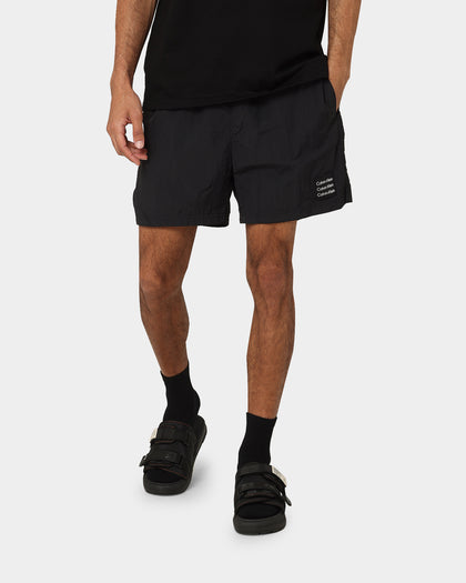 Calvin Klein Medium Drawstring Shorts New Basil Pvh Black