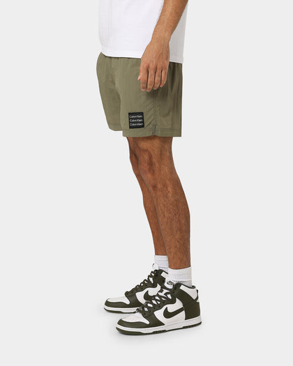 Calvin Klein Medium Drawstring Shorts New Basil