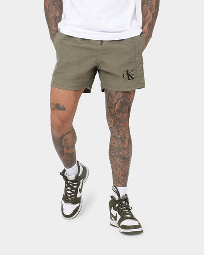 Calvin Klein Medium Drawstring Shorts New Basil