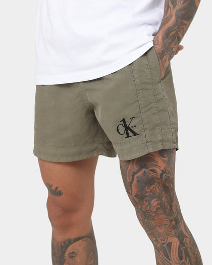 Calvin Klein Medium Drawstring Shorts New Basil