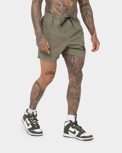 Calvin Klein Medium Drawstring Shorts New Basil