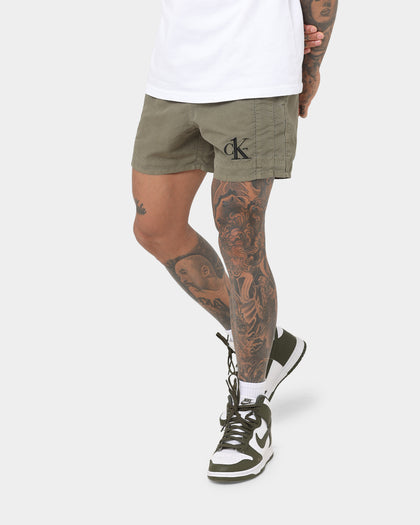 Calvin Klein Medium Drawstring Shorts New Basil