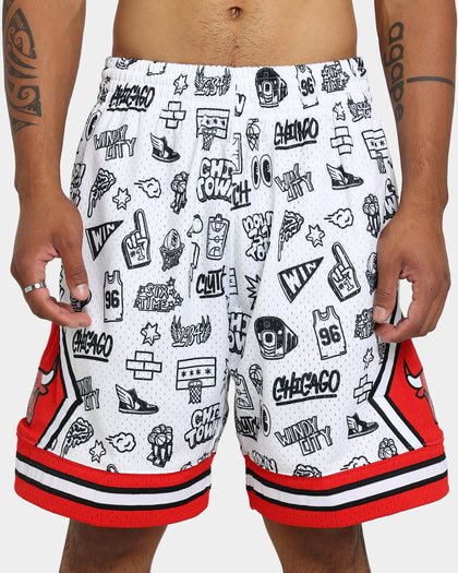 Mitchell & Ness Chicago Bulls 1997 Shorts White