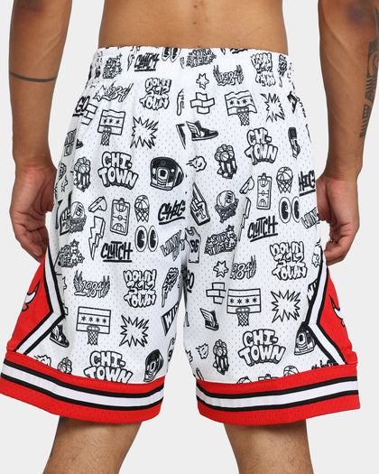 Mitchell & Ness Chicago Bulls 1997 Shorts White