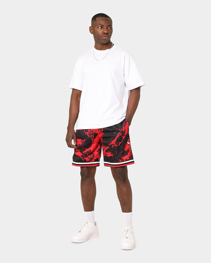 Mitchell & Ness Chicago Bulls Marble Swingman Shorts Red