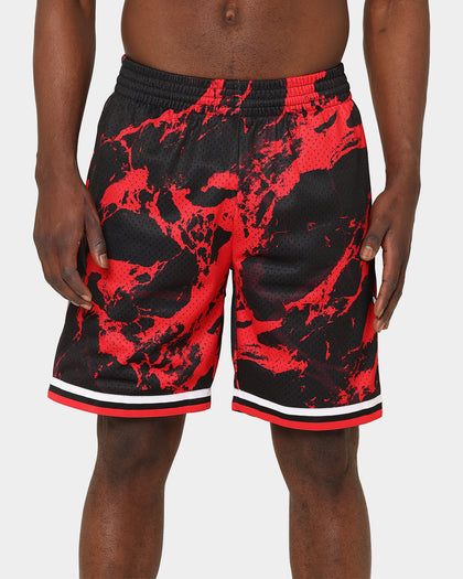 Mitchell & Ness Chicago Bulls Marble Swingman Shorts Red