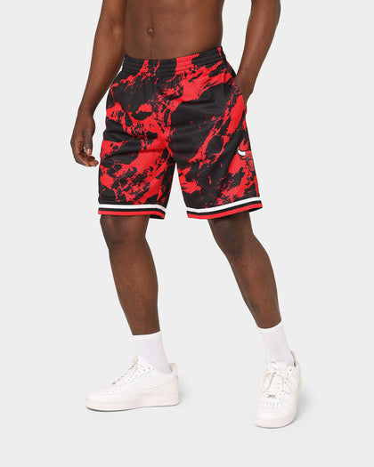 Mitchell & Ness Chicago Bulls Marble Swingman Shorts Red