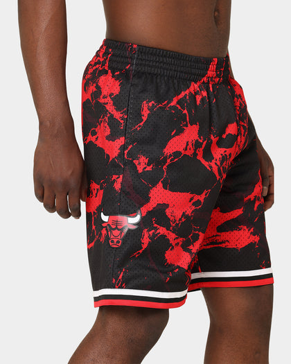 Mitchell & Ness Chicago Bulls Marble Swingman Shorts Red