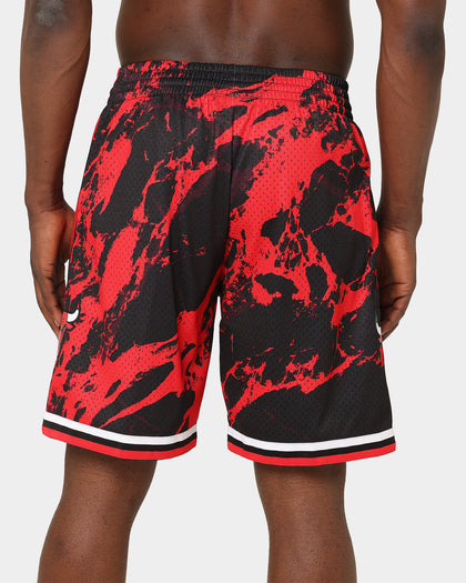 Mitchell & Ness Chicago Bulls Marble Swingman Shorts Red
