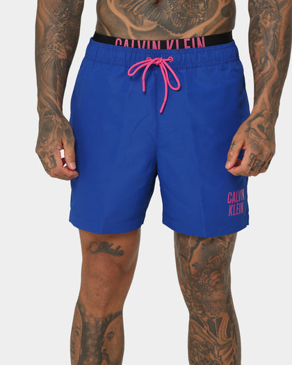 Calvin Klein Medium Double Waistband Swim Shorts Cobalt