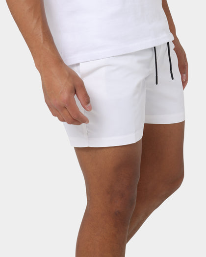 Calvin Klein Medium Double Waistband Swim Shorts Pvh Classic White