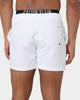 Calvin Klein Medium Double Waistband Swim Shorts Pvh Classic White