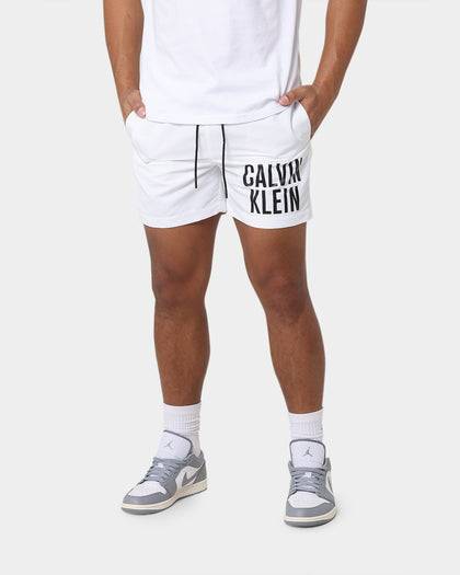 Calvin Klein Medium Drawstring Swim Shorts Pvh Classic White