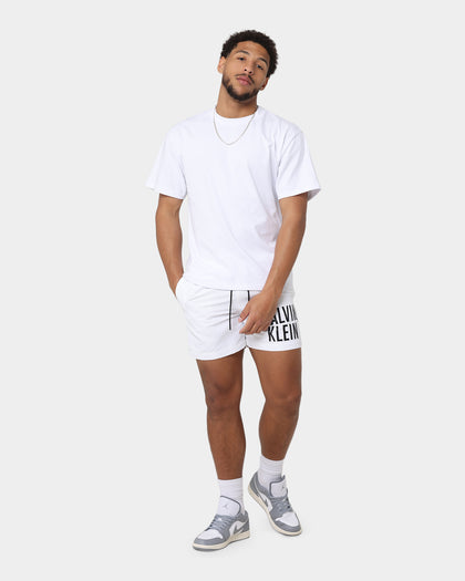 Calvin Klein Medium Drawstring Swim Shorts Pvh Classic White