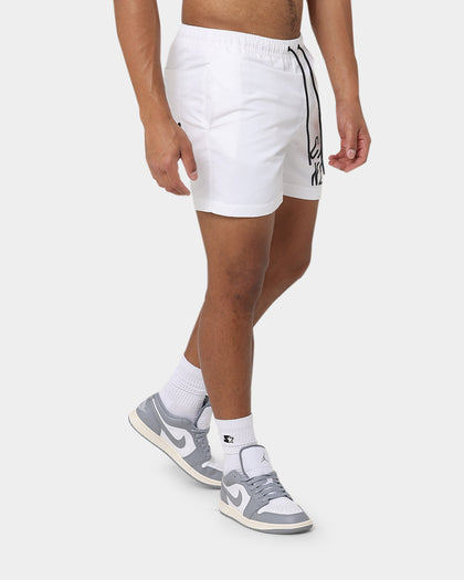 Calvin Klein Medium Drawstring Swim Shorts Pvh Classic White
