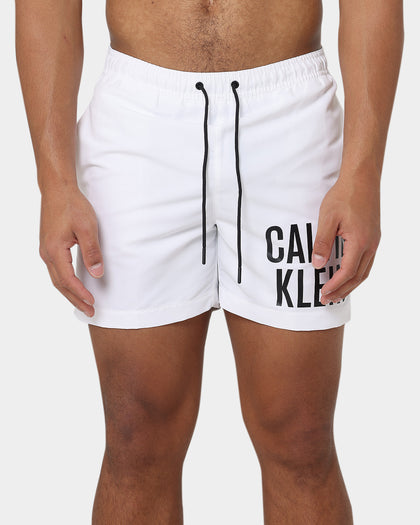 Calvin Klein Medium Drawstring Swim Shorts Pvh Classic White