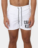 Calvin Klein Medium Drawstring Swim Shorts Pvh Classic White