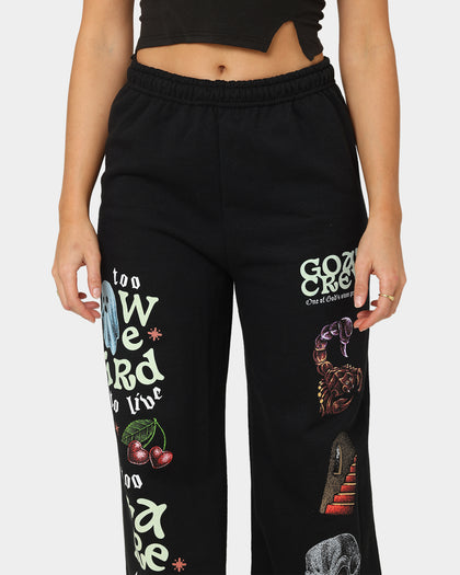 Goat Crew Too Weird To Live Tracksuit Pants Black