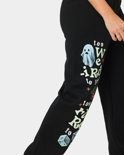 Goat Crew Too Weird To Live Tracksuit Pants Black