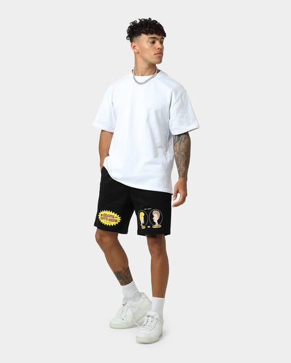 American Thrift American Thrift X Beavis & Butthead Opening Face Shorts Black