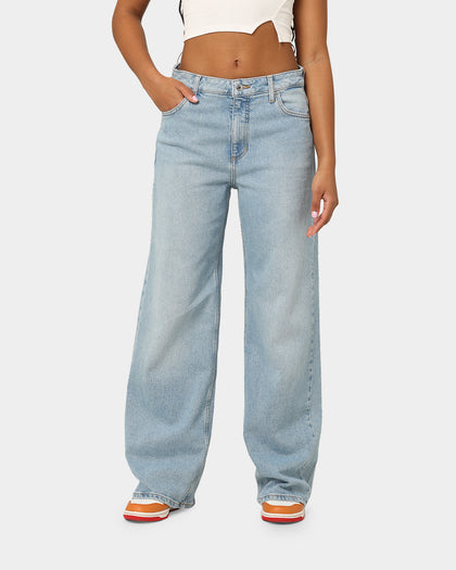 Guess Originals Women's Go Kit Broadway Wide Leg Jeans Go Broadway Light Wash