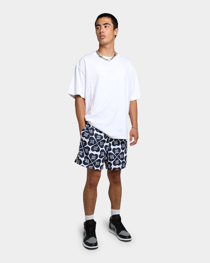 Guess Originals GUESS Originals X J Balvin Heart Print Swim Shorts Blackened Blue