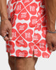 Guess Originals GUESS Originals X J Balvin Heart Print Swim Shorts Racer Red