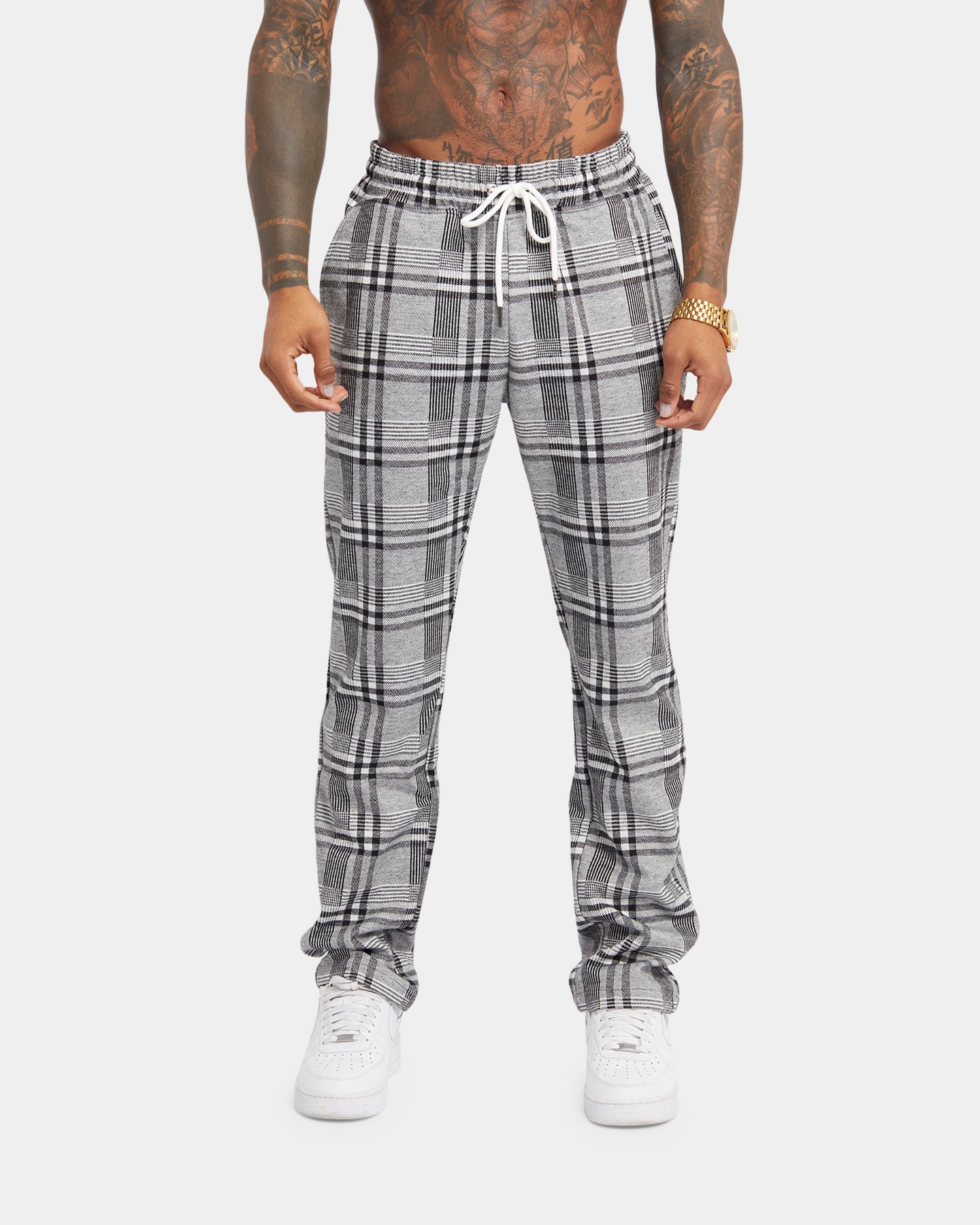 XXIII Tomasz Plaid Pants Black/White | Culture Kings US