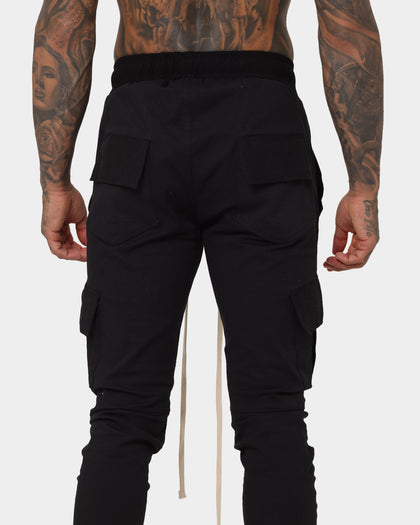 MNML Cargo Drawcord II Pants Black