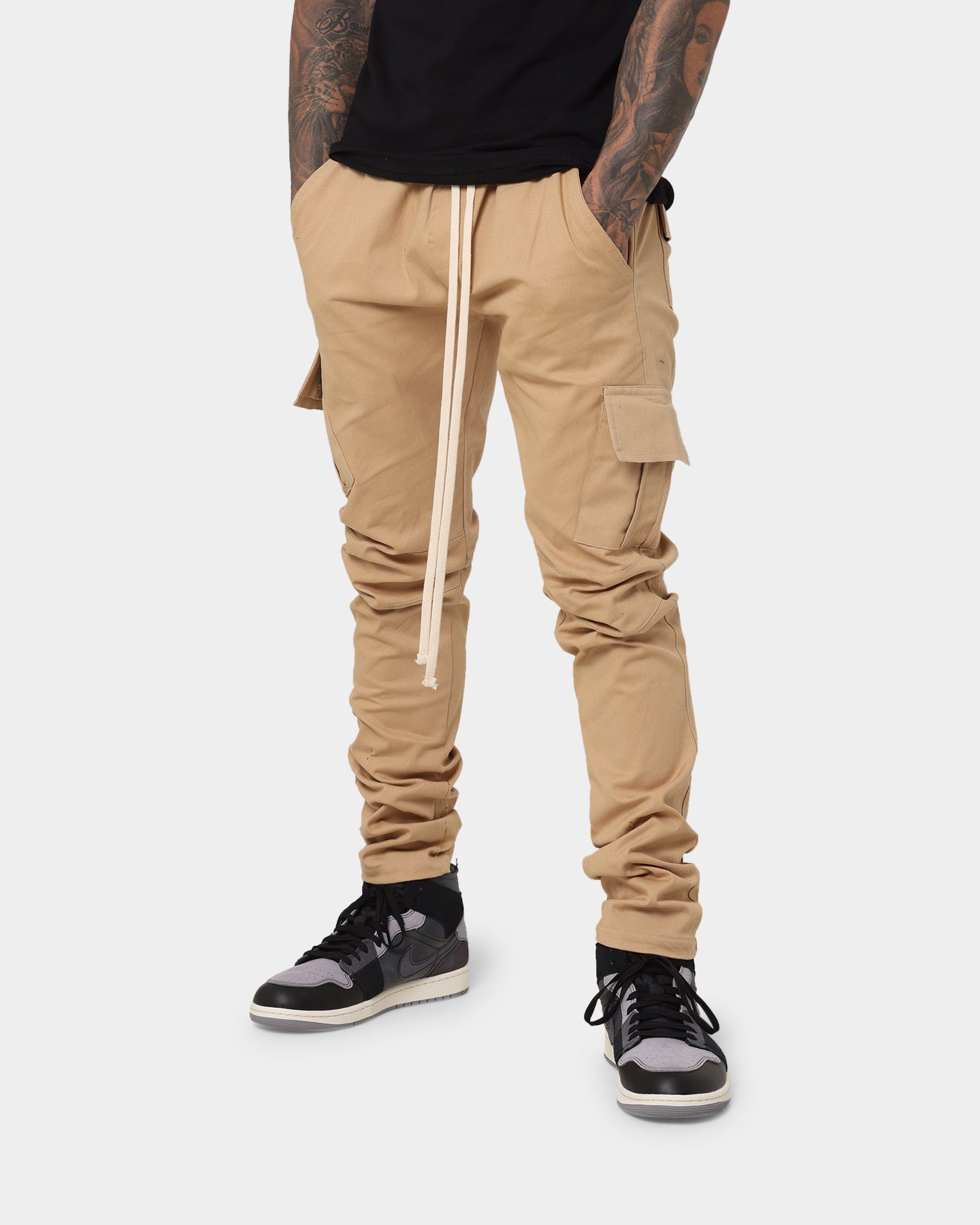 Mnml Cargo Drawcord Pants Mnml Strapped Up Raver Double Cargo