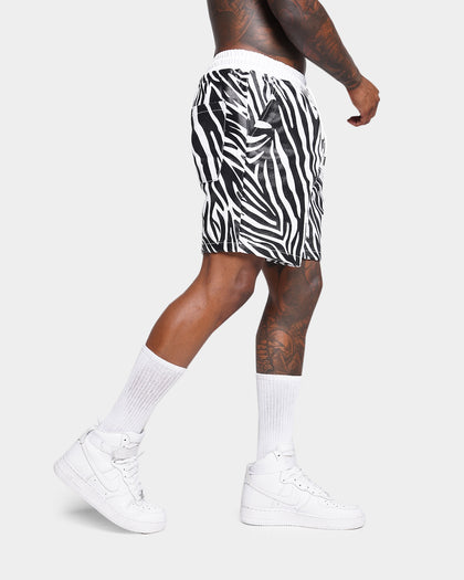 XXIII Zahra Zebra Denim Shorts Zebra