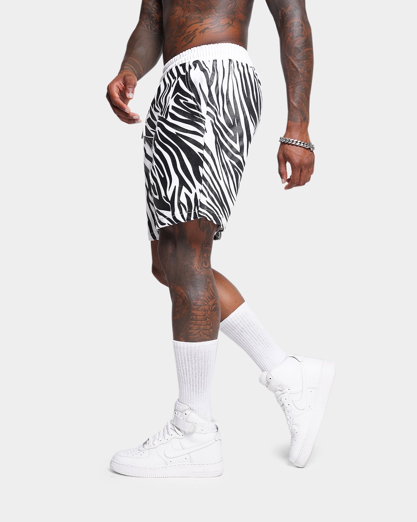 XXIII Zahra Zebra Denim Shorts Zebra | Culture Kings US
