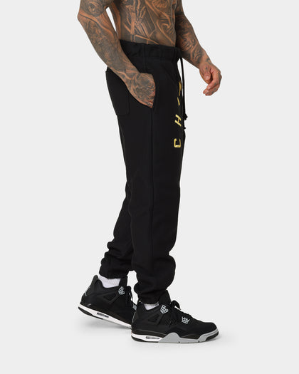 Champion Reverse Weave Arch Logo Jogger Pants Black/Gold