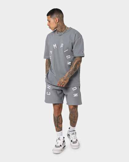 Champion Reverse Weave Arch Logo Shorts Calico Grey