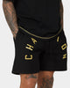 Champion Reverse Weave Arch Logo Shorts Black/Gold