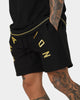 Champion Reverse Weave Arch Logo Shorts Black/Gold