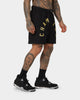 Champion Reverse Weave Arch Logo Shorts Black/Gold