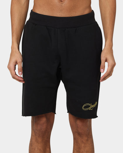Champion Reverse Weave Terry Relaxed Shorts Black/Gold
